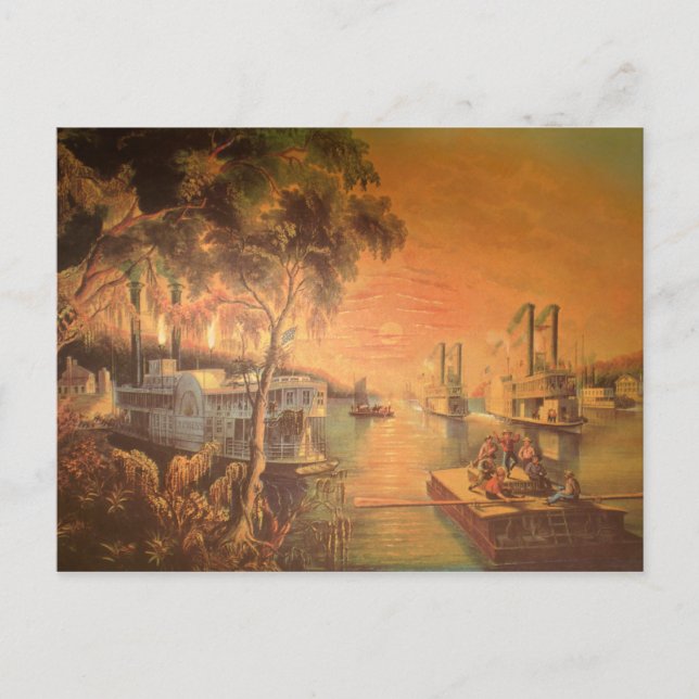 Cartão postal do rio Mississípi (Frente)