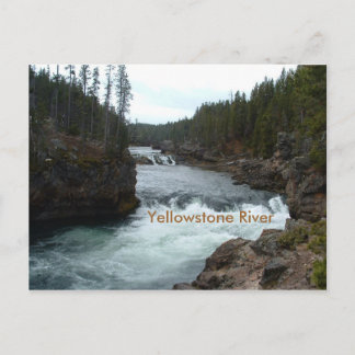 Cartão postal do rio Yellowstone