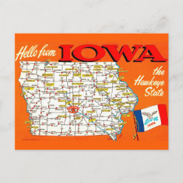 Cartão Postal do Roteiro de Iowa