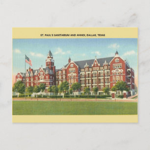 Cartão postal do Sanatório St. Paul's antigo em Da