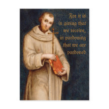 Cartão postal do santo Francis CC0731 Raphael