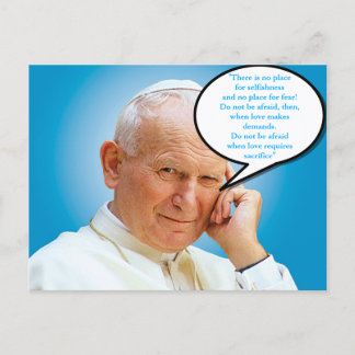Cartão postal do santo John Paul II Karol Wojtyla