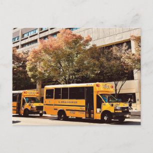 Cartão postal do School Bus New York