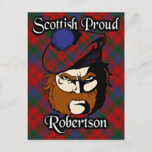 Cartão postal do Scottish Clan Robertson Tartan