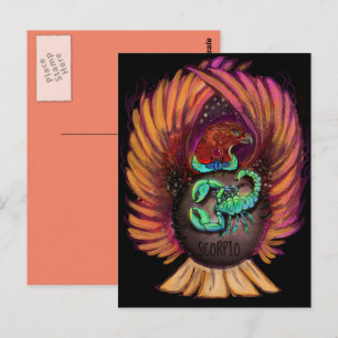Cartão postal do signo de Escorpião