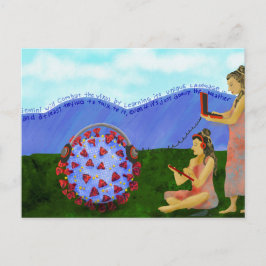 Cartão postal do signo de Gêmeos combate o vírus