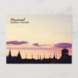 Cartão postal do Skyline de Montreal