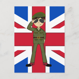 Cartão postal do soldado britânico