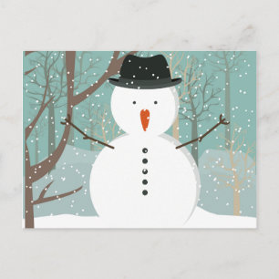 Cartão postal do Sr. Winter Snowman
