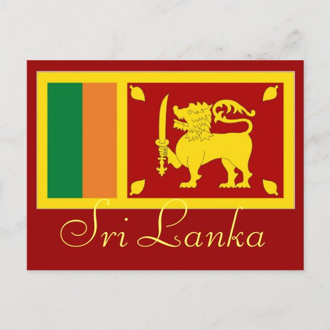 Cartão postal do Sri Lanka (Frente)