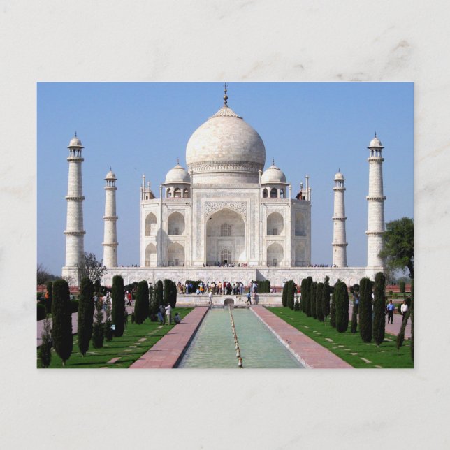 Cartão Postal do Taj Mahal (Frente)