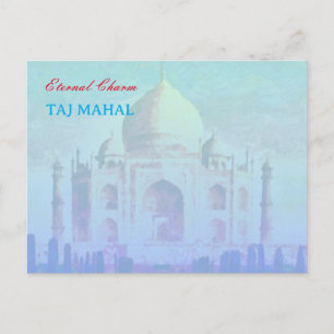 Cartão postal do Taj mahal indiano