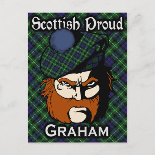 Cartão postal do Tartan do Clã Escocês Graham