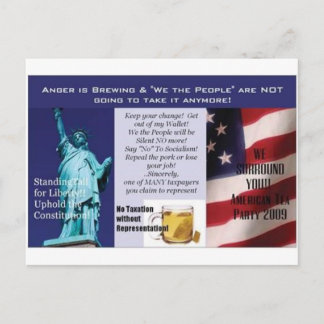 Cartão postal do Tea Party