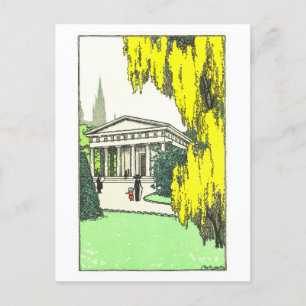 Cartão postal do Templo Vintage Viena