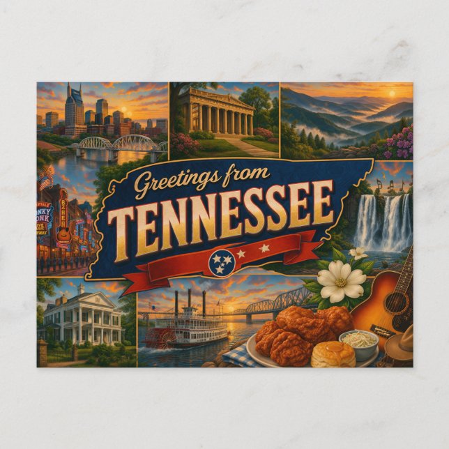 Cartão Postal do Tennessee (Frente)