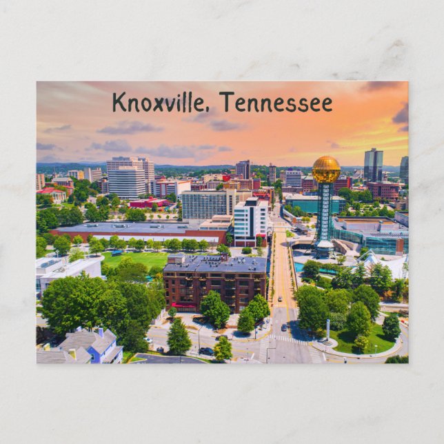 Cartão postal do Tennessee Knoxville (Frente)