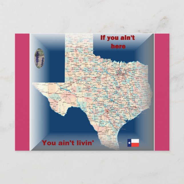 Cartão postal do Texas (Frente)