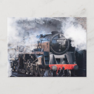 Cartão postal do trem a vapor da North Norfolk Rai