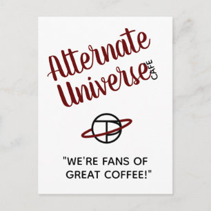 Cartão postal do Universe Café Alternativo