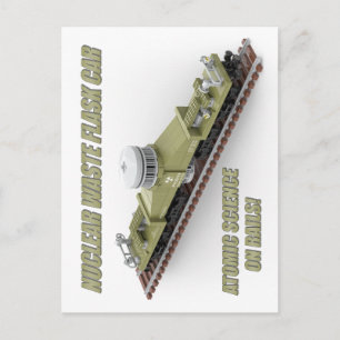 Cartão postal do vagão de frasco nuclear americano