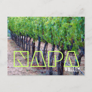 Cartão postal do Vale do Napa (vinho)