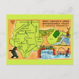 Cartão postal do Vale Monongahela da Virgínia Ocid