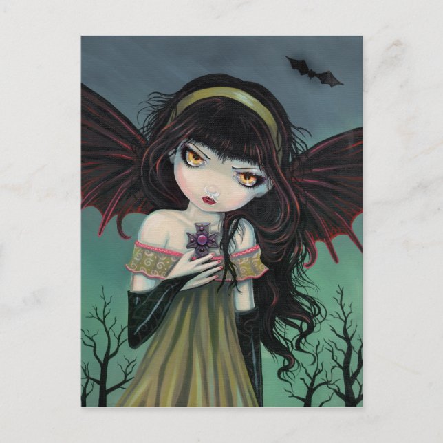 Cartão Postal do Vampiro Gótico Errante (Frente)