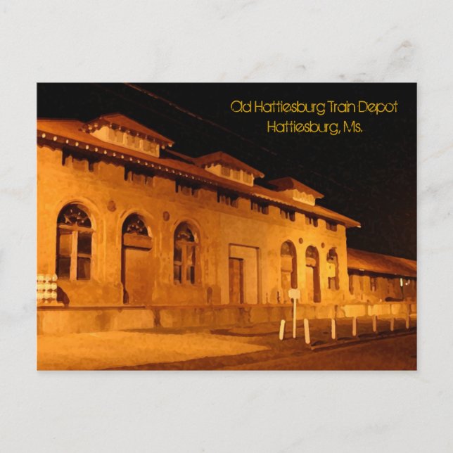 Cartão postal do Velho Chão de Hattiesburgo, Depós (Frente)