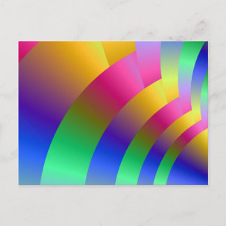 Cartão postal do ventilador colorido