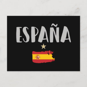 Cartão postal do Ventilador de Futebol do espanha
