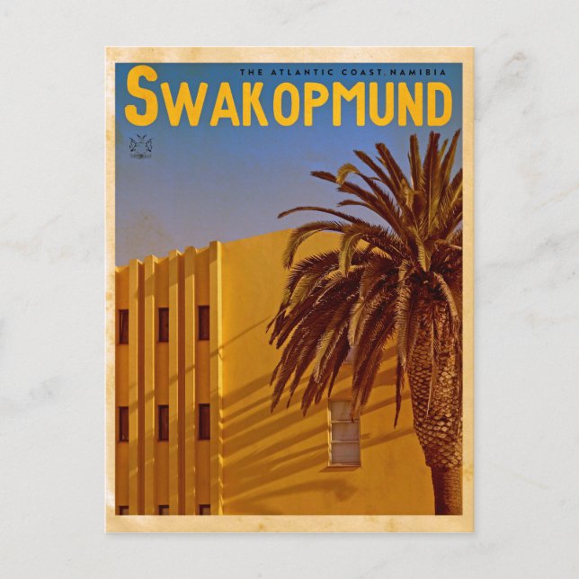 Cartão postal do Viagem Swakopmund Vintage (Frente)