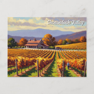 Cartão postal do Vineyard, Virginia Shenandoah Val