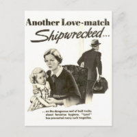 Cartão postal do Vintage Ad Graphic