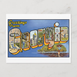 Cartão postal do VIntage Georgia