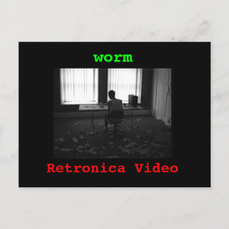 cartão postal do worm