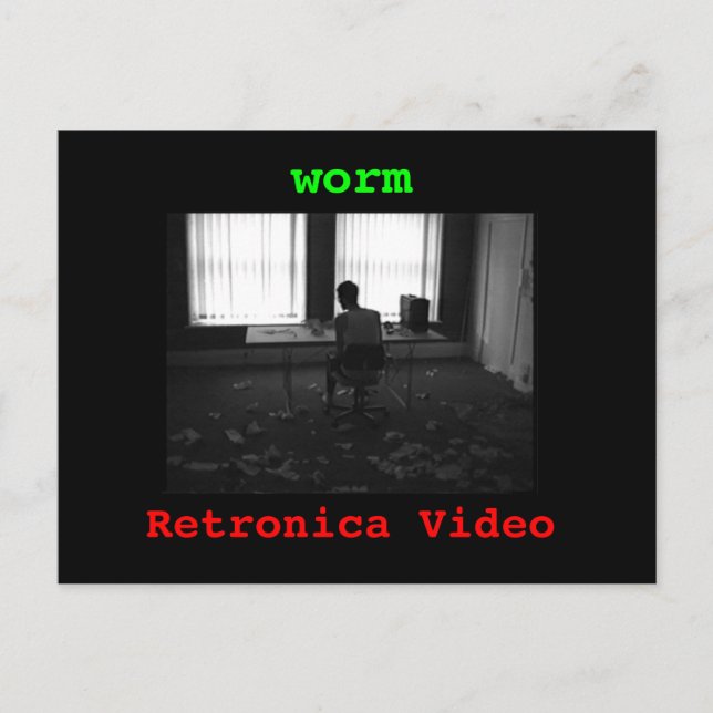cartão postal do worm (Frente)