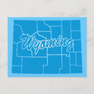 Cartão postal do Wyoming