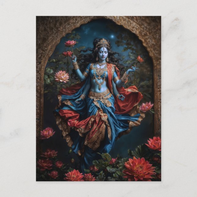 Cartão Postal Doador de bênçãos Divina Kali (Frente)