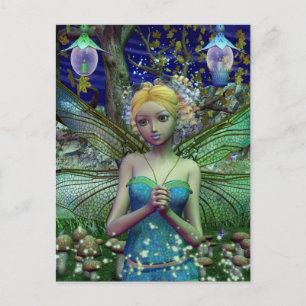 Cartão Postal Dobra De Dragonfly