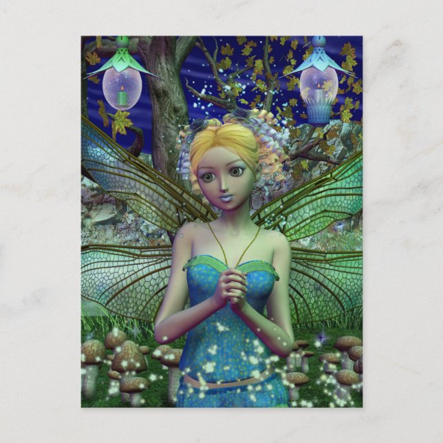 Cartão Postal Dobra De Dragonfly (Frente)