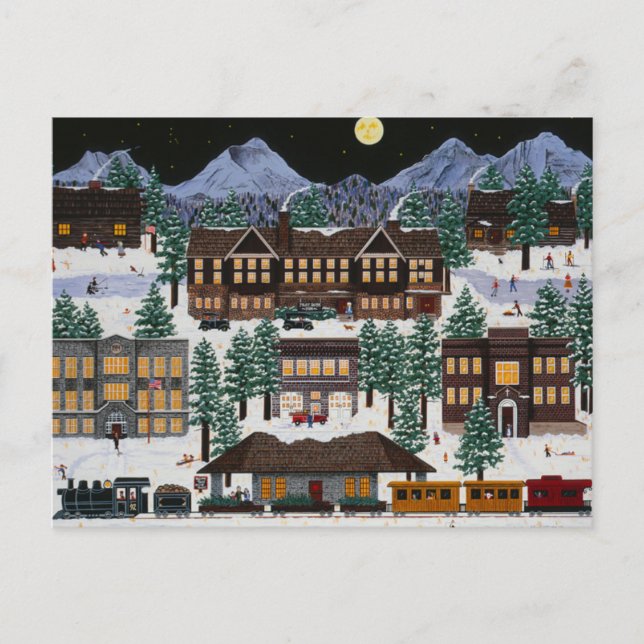 Cartão Postal Dobrar à Noite (Frente)