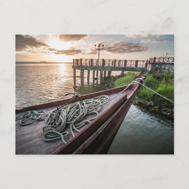 Cartão Postal Doca de San Carlos (Frente)