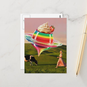 Cartão Postal Doce Arco-Íris Surreal