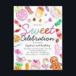 Cartão Postal Doce Celebração Kids Candyland Aniversário<br><div class="desc">Celebração Bela e Doce Terrenos Kids Candyland Convite Aniversário</div>