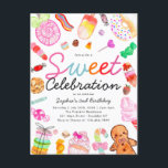 Cartão Postal Doce Celebração Kids Candyland Aniversário<br><div class="desc">Celebração Bela e Doce Terrenos Kids Candyland Convite Aniversário</div>