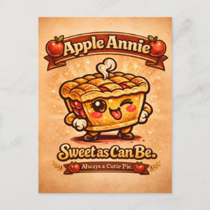Cartão Postal Doce Como Pode Ser - Apple Annie - Amantes da Comi