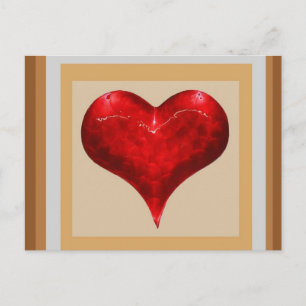 Cartão Postal Doce coração - O amor está no ar