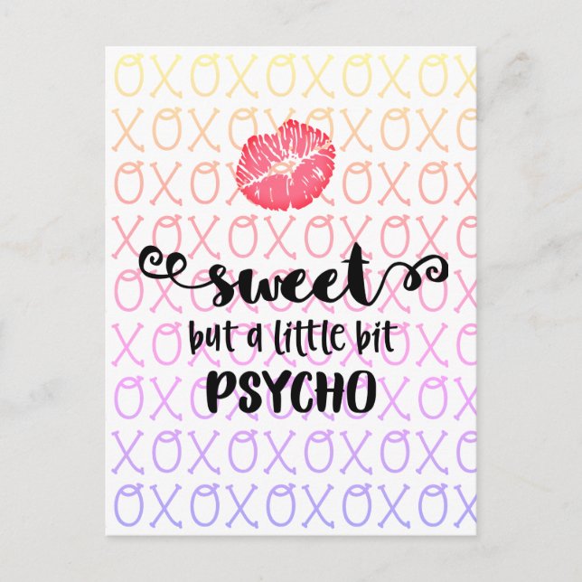 Cartão Postal Doce, mas... (Frente)