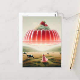 Cartão Postal Doce Surreal Rosa